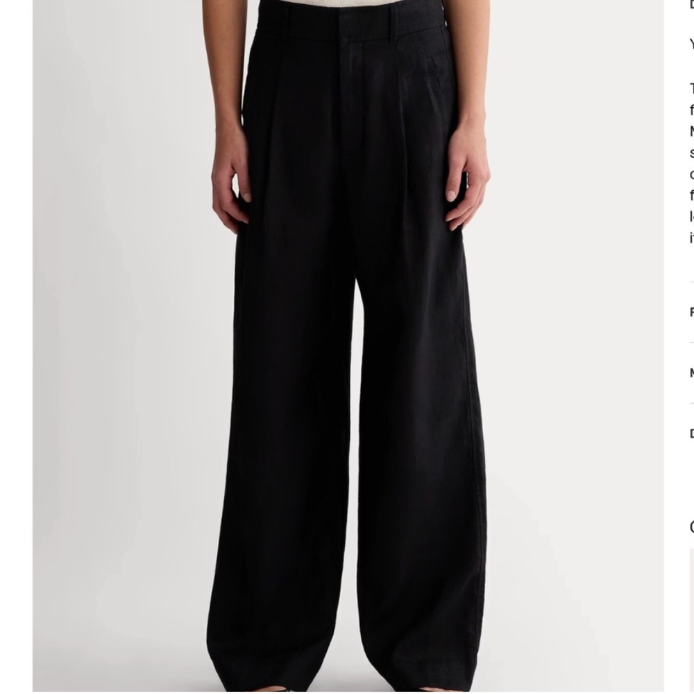 Everlane The Linen Way-High Drape Pant